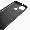 For Motorola Moto G9 Power Brushed Texture Carbon Fiber TPU Case(Black)