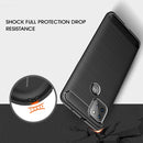 For Motorola Moto G9 Power Brushed Texture Carbon Fiber TPU Case(Black)