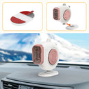 Portable Car Dashboard Electric Heater Winter Defroster, Voltage:24V(Pink)