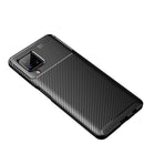 For Samsung Galaxy A12 Carbon Fiber Texture Shockproof TPU Case(Black)