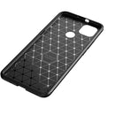 For Motorola Moto G9 Power Carbon Fiber Texture Shockproof TPU Case(Blue)