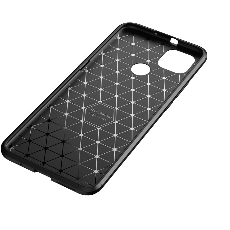 For Motorola Moto G9 Power Carbon Fiber Texture Shockproof TPU Case(Blue)