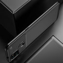 For Motorola Moto G9 Power Carbon Fiber Texture Shockproof TPU Case(Blue)