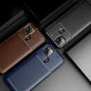 For Motorola Moto G9 Power Carbon Fiber Texture Shockproof TPU Case(Blue)