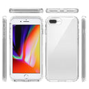 Shockproof High Transparency Two-color Gradual Change PC+TPU Candy Colors Protective Case For iPhone SE 2022 / SE 2020 / 8 / 7(Transparent)