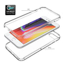 Shockproof High Transparency Two-color Gradual Change PC+TPU Candy Colors Protective Case For iPhone SE 2022 / SE 2020 / 8 / 7(Transparent)