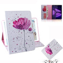 For Lenovo Tab M10 FHD Plus TB-X606 Coloured Drawing Horizontal Flip Leather Case with Holder & Card Slots & Wallet(Purple Orchid)