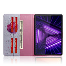 For Lenovo Tab M10 FHD Plus TB-X606 Coloured Drawing Horizontal Flip Leather Case with Holder & Card Slots & Wallet(Purple Orchid)
