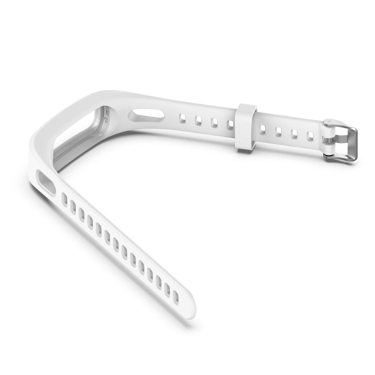 For Huawei Honor Band 4 Running Version / Band 3e Universal Silicone Replacement Wrist Strap Watchband(White)