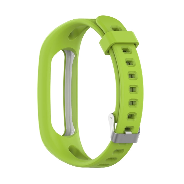 For Huawei Honor Band 4 Running Version / Band 3e Universal Silicone Watch Band(Lime Green)