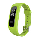 For Huawei Honor Band 4 Running Version / Band 3e Universal Silicone Watch Band(Lime Green)