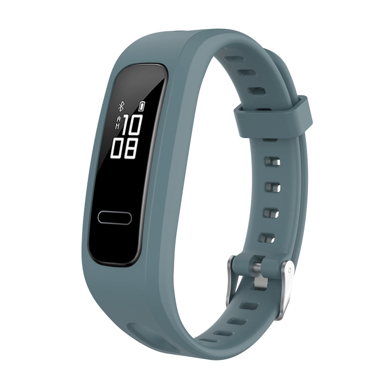 For Huawei Honor Band 4 Running Version / Band 3e Universal Silicone Watch Band(Rock Cyan)