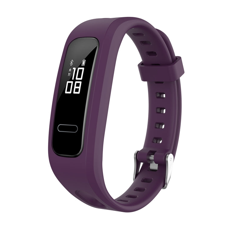 For Huawei Honor Band 4 Running Version / Band 3e Universal Silicone Watch Band(Purple)