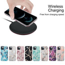 Splicing Marble Pattern TPU Protective Case For iPhone 12 Pro(Light Pink Grey)