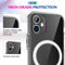 Magsafe Case Simple Magnetic Ring All-inclusive Clear Crystal Acrylic PC +TPU Shockproof Case For iPhone X / XS(Transparent)