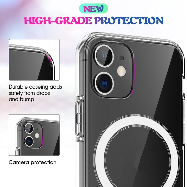 Magsafe Case Simple Magnetic Ring All-inclusive Clear Crystal Acrylic PC +TPU Shockproof Case For iPhone X / XS(Transparent)