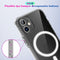 Magsafe Case Simple Magnetic Ring All-inclusive Clear Crystal Acrylic PC +TPU Shockproof Case For iPhone X / XS(Transparent)