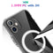 Magsafe Case Simple Magnetic Ring All-inclusive Clear Crystal Acrylic PC +TPU Shockproof Case For iPhone X / XS(Transparent)