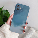 For iPhone 11 Figura Series TPU Protective Case (Cyan Green)
