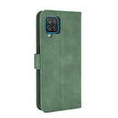 For Samsung Galaxy A12 / M12 / F12 Solid Color Skin Feel Magnetic Buckle Horizontal Flip Calf Texture PU Leather Case with Holder & Card Slots & Wallet(Green)