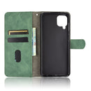 For Samsung Galaxy A12 / M12 / F12 Solid Color Skin Feel Magnetic Buckle Horizontal Flip Calf Texture PU Leather Case with Holder & Card Slots & Wallet(Green)