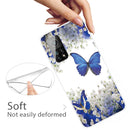 For Xiaomi Mi 10T Pro Colored Drawing Clear TPU Protective Cases(Butterfly)