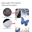 For Xiaomi Mi 10T Pro Colored Drawing Clear TPU Protective Cases(Butterfly)
