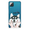 For Samsung Galaxy A12 Colored Drawing Clear TPU Protective Cases(Pinch Face Dog)