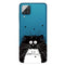 For Samsung Galaxy A12 Colored Drawing Clear TPU Protective Cases(Black And White Rat)