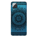 For Samsung Galaxy A12 Colored Drawing Clear TPU Protective Cases(Mandala)