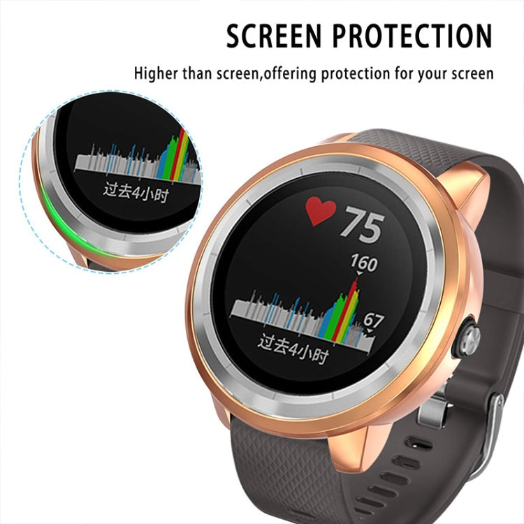 For Garmin Vivoactive 3 TPU Protective Case(Rose Gold)