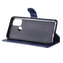 For OPPO A53 / A53S / A32 Classic Calf Texture PU + TPU Horizontal Flip Leather Case, with Holder & Card Slots & Wallet(Blue)