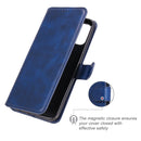 For OPPO A53 / A53S / A32 Classic Calf Texture PU + TPU Horizontal Flip Leather Case, with Holder & Card Slots & Wallet(Blue)