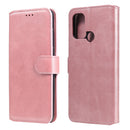 For OPPO A53 / A53S / A32 Classic Calf Texture PU + TPU Horizontal Flip Leather Case, with Holder & Card Slots & Wallet(Rose Gold)