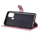 For OPPO A53 / A53S / A32 Classic Calf Texture PU + TPU Horizontal Flip Leather Case, with Holder & Card Slots & Wallet(Rose Gold)