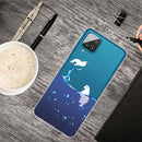 For Samsung Galaxy A12 Shockproof Painted Transparent TPU Protective Case(Seal)
