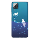For Samsung Galaxy A12 Shockproof Painted Transparent TPU Protective Case(Seal)