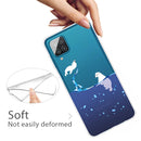 For Samsung Galaxy A12 Shockproof Painted Transparent TPU Protective Case(Seal)