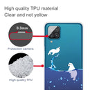 For Samsung Galaxy A12 Shockproof Painted Transparent TPU Protective Case(Seal)