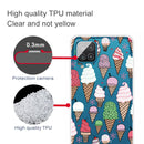 For Samsung Galaxy A12 Shockproof Painted Transparent TPU Protective Case(Ice Cream)