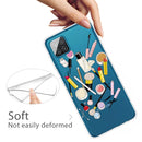 For Samsung Galaxy A12 Shockproof Painted Transparent TPU Protective Case(Cosmetic)