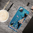 For Samsung Galaxy A12 Shockproof Painted Transparent TPU Protective Case(Girl)