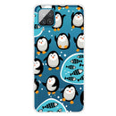 For Samsung Galaxy A12 Shockproof Painted Transparent TPU Protective Case(Penguin)