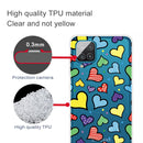 For Samsung Galaxy A12 Shockproof Painted Transparent TPU Protective Case(Love)