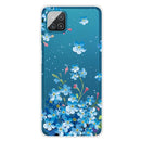 For Samsung Galaxy A12 Shockproof Painted Transparent TPU Protective Case(Star Flower)