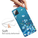 For Samsung Galaxy A12 Shockproof Painted Transparent TPU Protective Case(Star Flower)