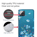 For Samsung Galaxy A12 Shockproof Painted Transparent TPU Protective Case(Star Flower)