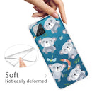 For Samsung Galaxy A12 Shockproof Painted Transparent TPU Protective Case(Koala)
