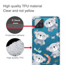 For Samsung Galaxy A12 Shockproof Painted Transparent TPU Protective Case(Koala)