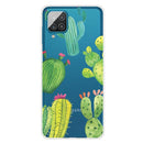 For Samsung Galaxy A12 Shockproof Painted Transparent TPU Protective Case(Cactus)